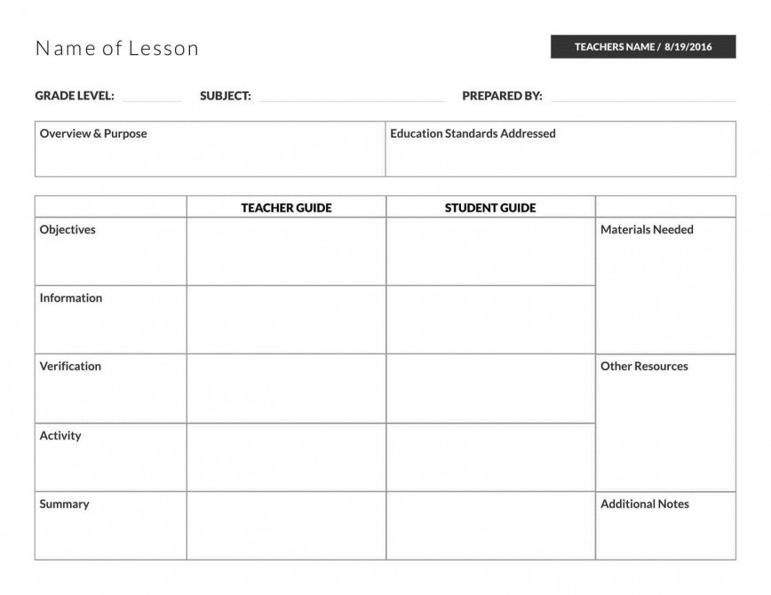 Basic Lesson Plan Template Easy Lesson Plan Template Addictionary