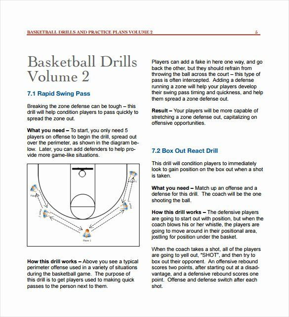 Basketball Lesson Plans 30 Basketball Practice Plan Template Pdf In 2020