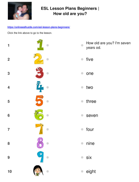 Beginner Esl Lesson Plans Esl Worksheets for Beginners Vocabulary