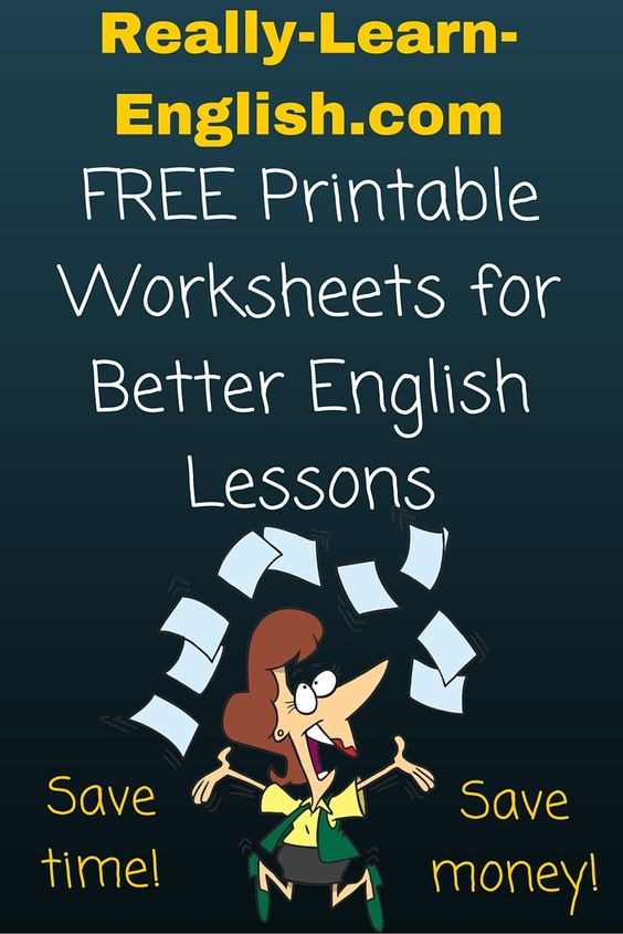 Better Lesson Plans Free Printable English Worksheets for Better Esl Ell