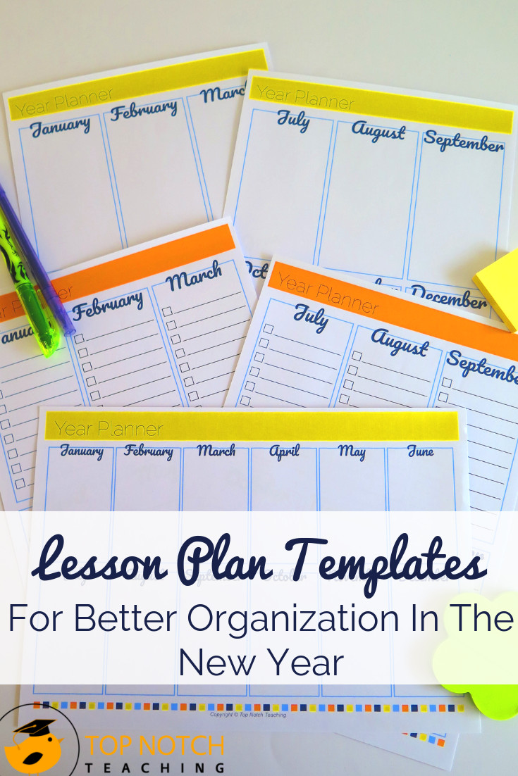 Better Lesson Plans Lesson Plan Templates for Better organization In the New