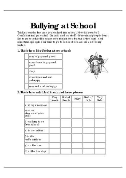 Bullying Lesson Plans Bullying at School Lesson Plan for 3rd 5th Grade