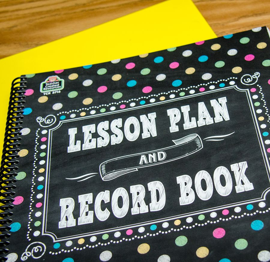 Chalk Lesson Planning Chalkboard Brights Lesson Plan and Record Book