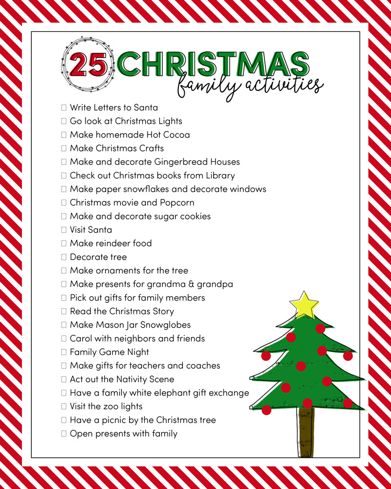 Christmas Lesson Plans 25 Christmas Family Activities Lil Luna