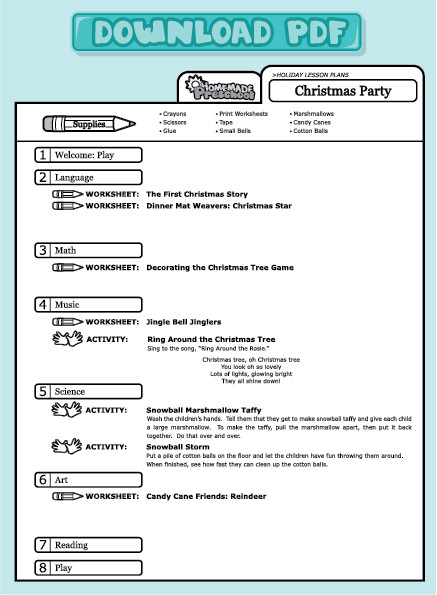 Christmas Lesson Plans Holiday Lesson Plans