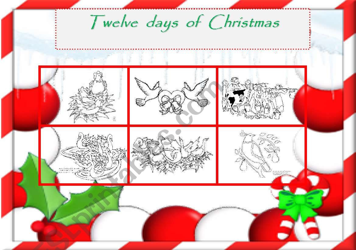 Christmas Lesson Plans Twelve Days Of Christmas Lesson Plan Esl Worksheet by