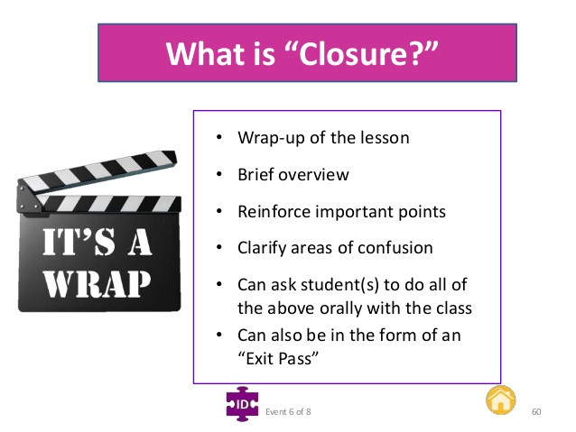 Closure In Lesson Plan Lesson Plan Explained Works Of Hunter Gagne and