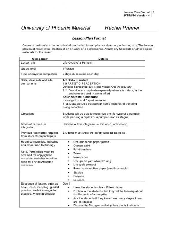 College Lesson Plan Template College Lesson Plan Template
