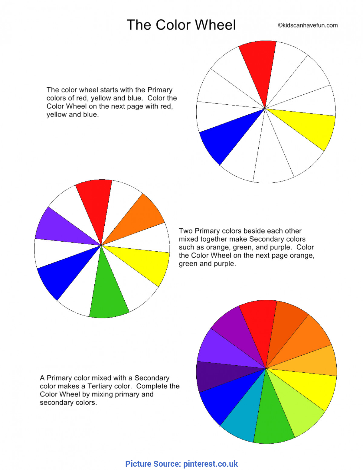 Colors Lesson Plan Interesting Lesson Plans for toddlers Colors Color Wheel