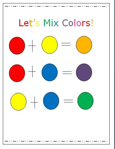 Colors Lesson Plan Let S Mix Colors Lesson Plan and Activity