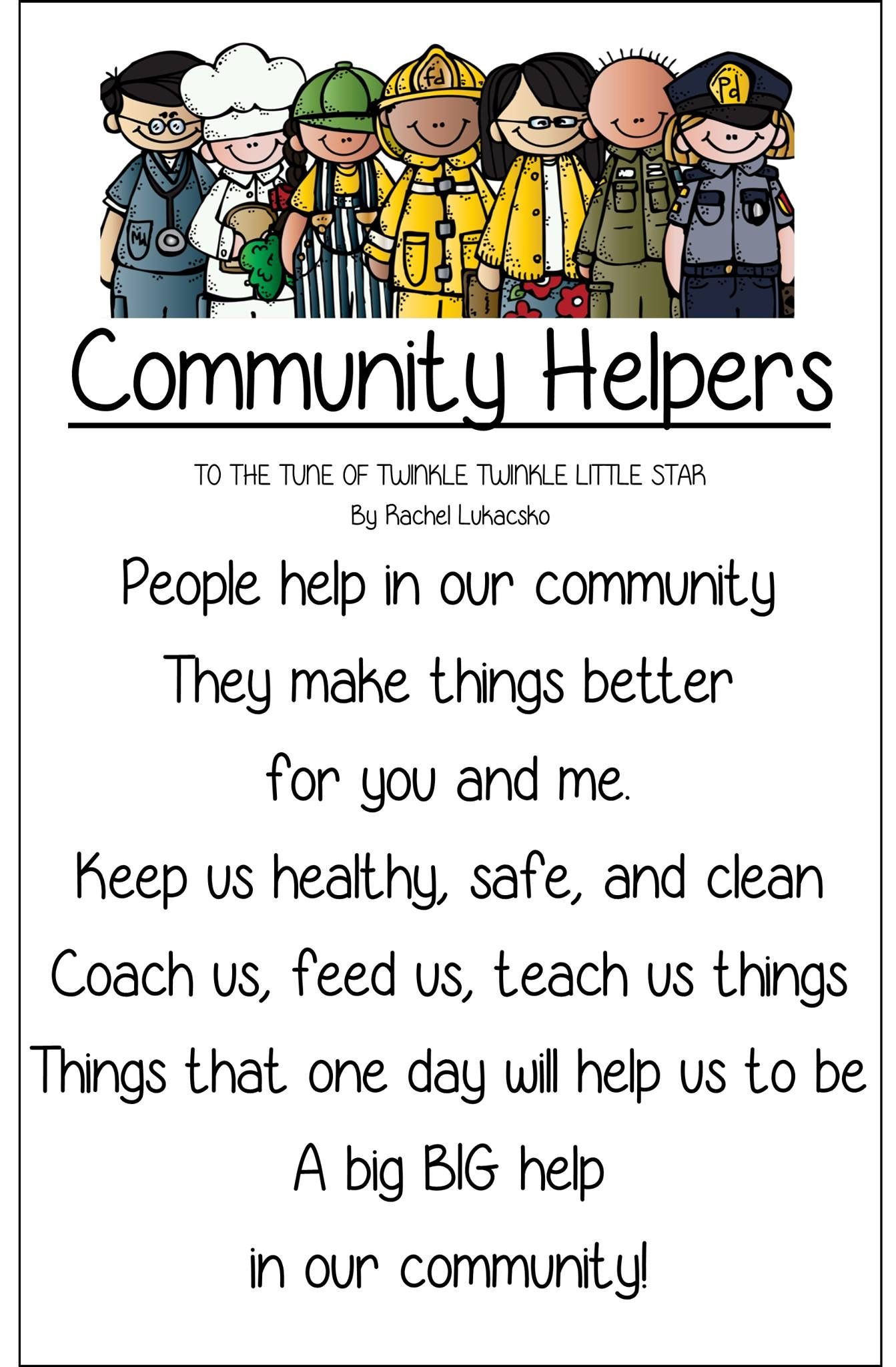 Community Helpers Lesson Plan Pin by Johanna Cadoret On Charts