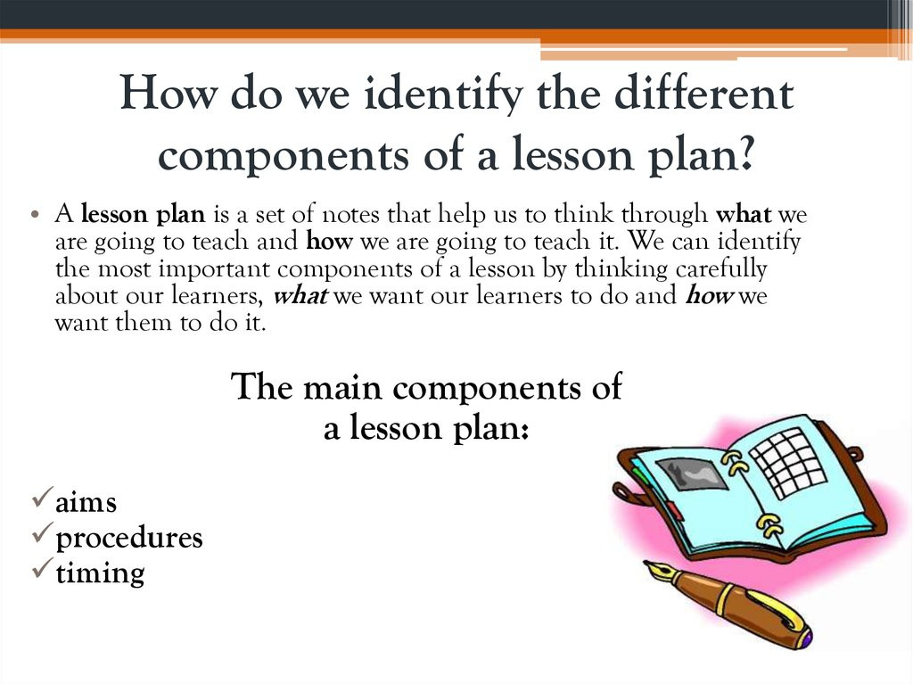 Components Of Lesson Plan Daisy Blake