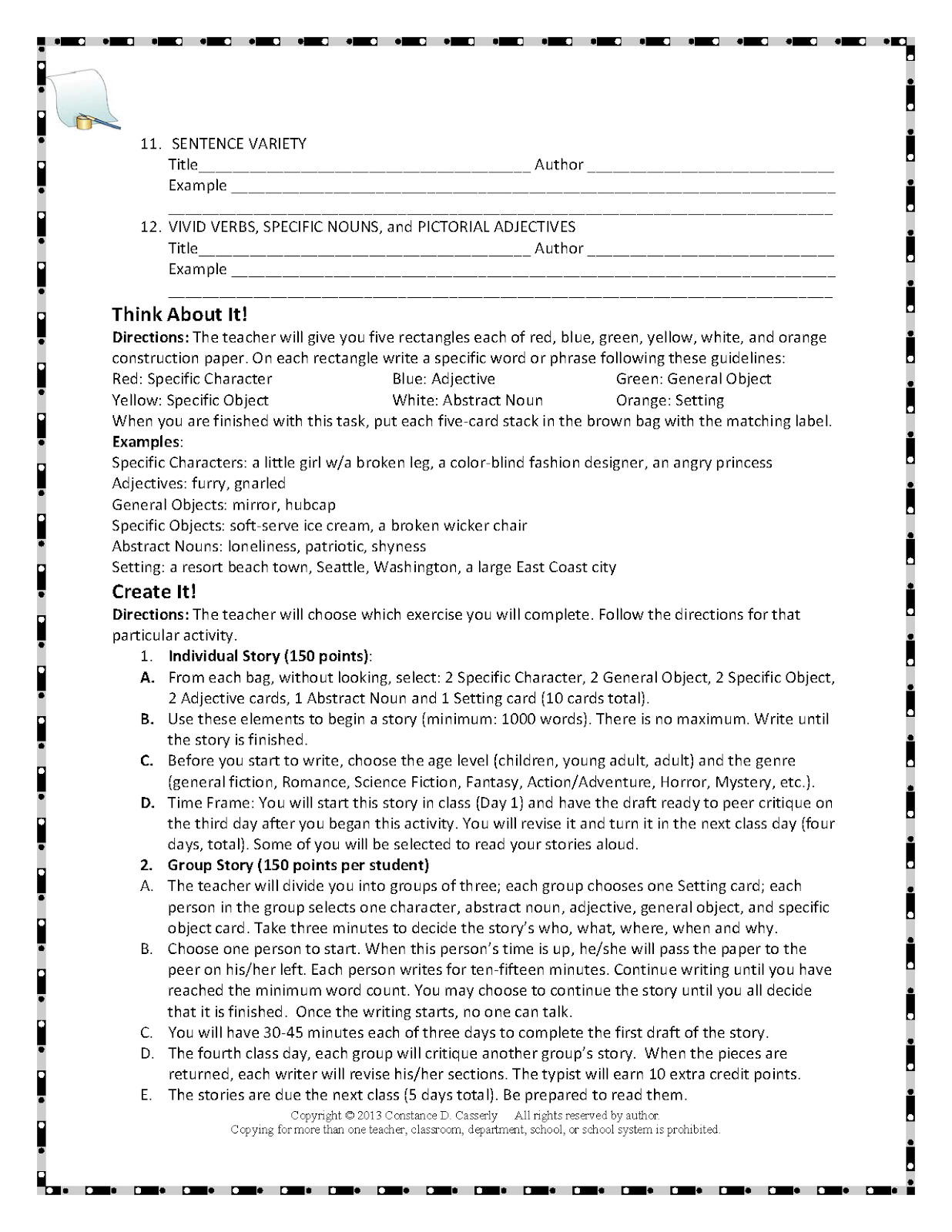 Creative Writing Lesson Plan 17 Best Of Writing Worksheets for Middle School