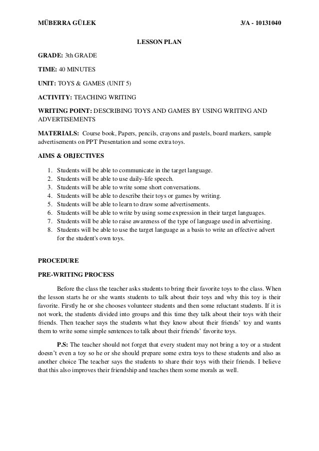 Creative Writing Lesson Plan Creative Writing Lesson Plans Elementary Mfacourses887