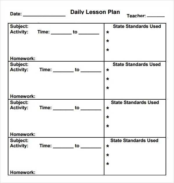 Daily Lesson Plan for Kindergarten Daily Lesson Plan Template Kindergarten the Reasons why We