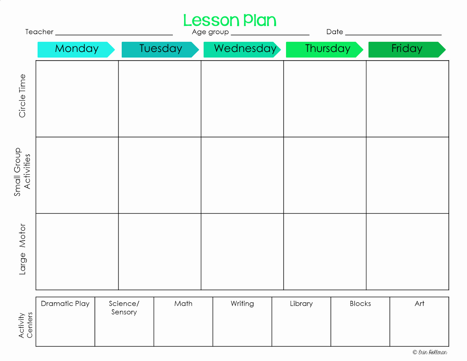 Daily Lesson Plan Template 005 Preschool Weekly Lesson Plan Template Free Ideas with