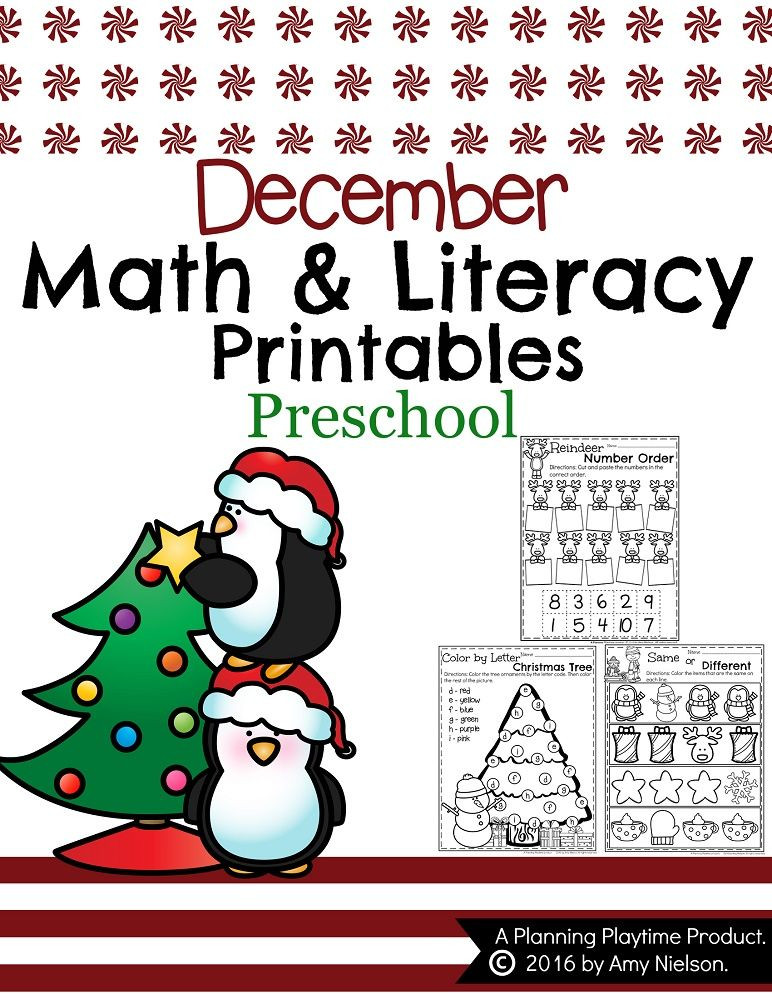 December Lesson Plans for Preschool December Preschool Worksheets