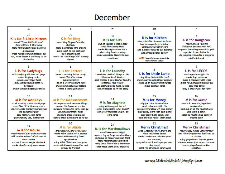 December Lesson Plans for Preschool Lesson Plans Preschool December Pdf