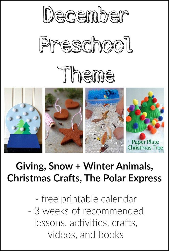 December Lesson Plans for Preschool Our December Preschool theme
