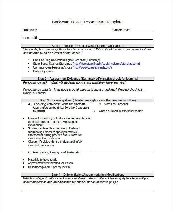 Differentiated Lesson Plan Differentiated Instruction Lesson Plan Template