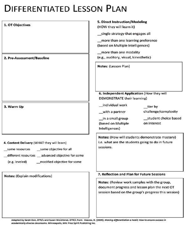 Differentiated Lesson Plan Differentiated Lesson Plan