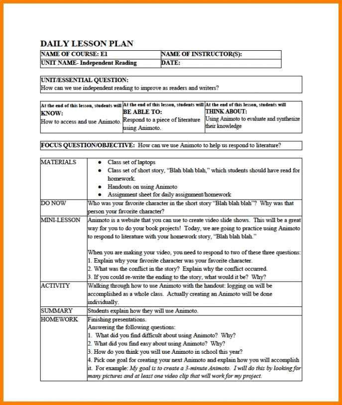 Differentiated Lesson Plan Example Differentiated Lesson Plan Template Unique 6