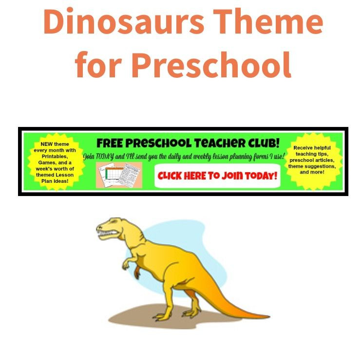 Dinosaur Lesson Plans for Preschool Dinosaurs theme for Preschool