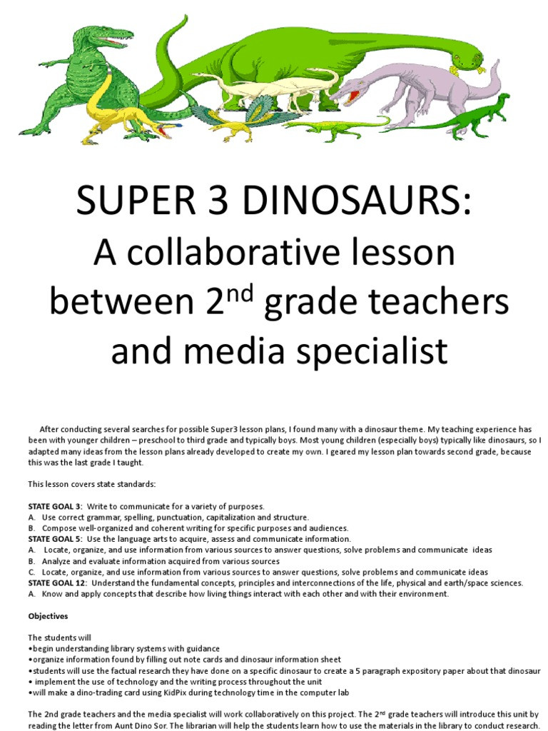 Dinosaur Lesson Plans Super3 Dinosaur Lesson Plan Pptx Lesson Plan