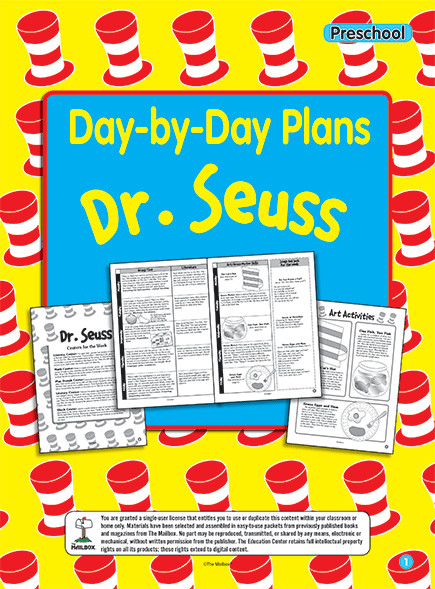Dr Seuss Lesson Plans Epacket Day by Day Plans Dr Seuss Preschool In 2020