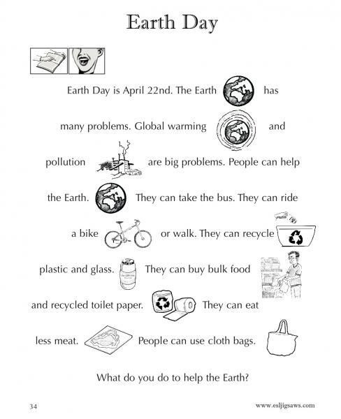 Earth Day Lesson Plans Earth Day Esl Lesson Plans – Earth Day Lesson Plan for Esl