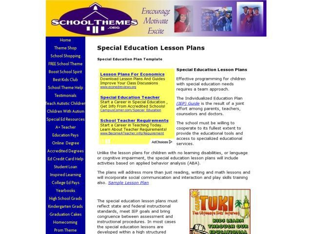 Edu Lesson Planet Special Education Plan Lesson Plan
