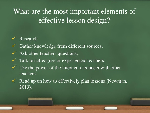 Effective Lesson Planning Effective Lesson Planning and Design 2 11 9 15