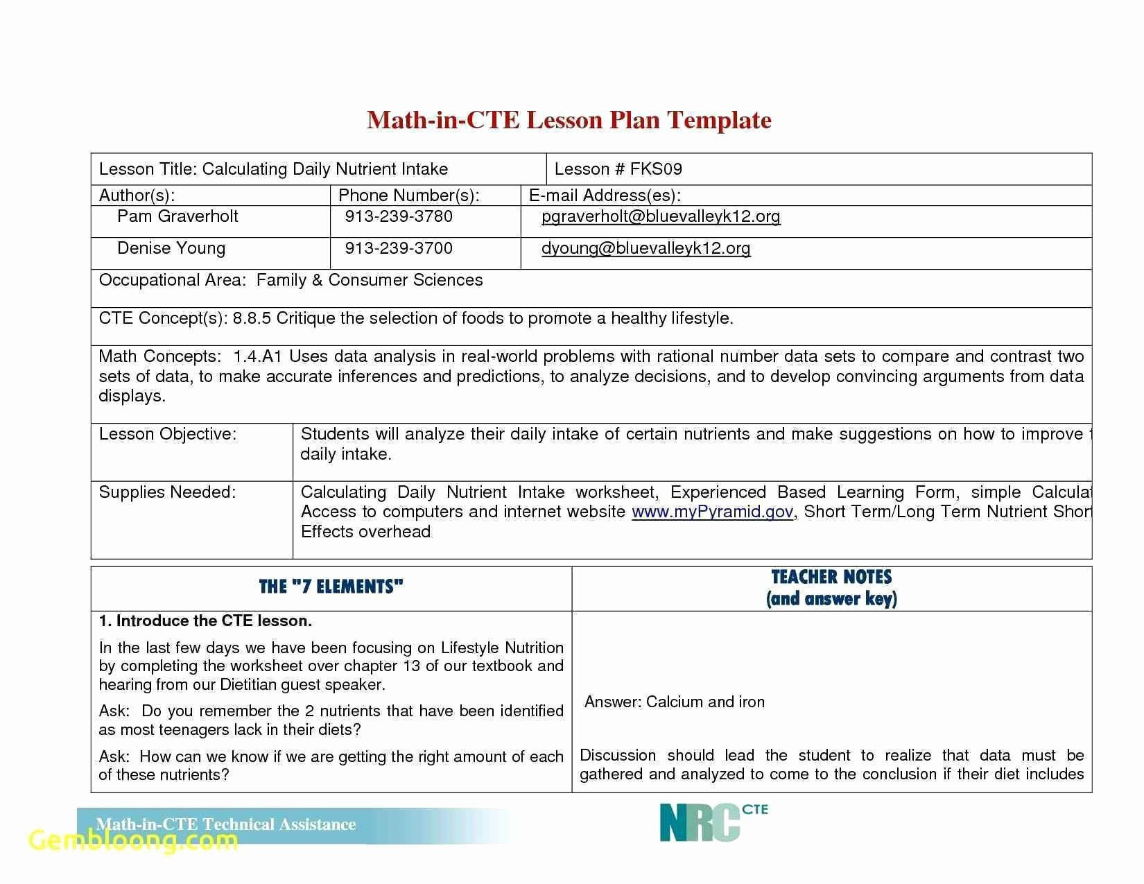Elementary Math Lesson Plan Library Lesson Plan Template Awesome Library Lesson Plan