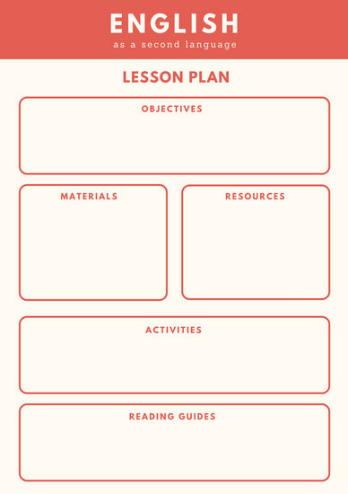 Esl Lesson Plan Template Customize 1 304 Lesson Plan Templates Online Canva