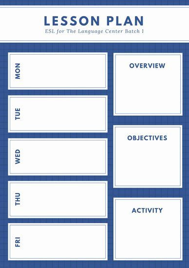 Esl Lesson Plan Template New English Lesson Plan Template In 2020 with Images
