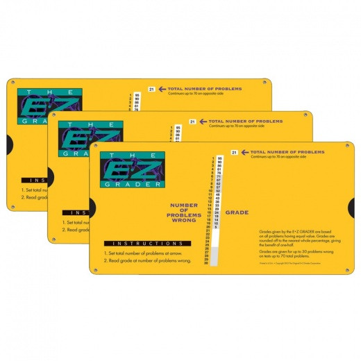 Ez Lesson Planner original E Z Grader E Z Grader Print Yellow Pack 3