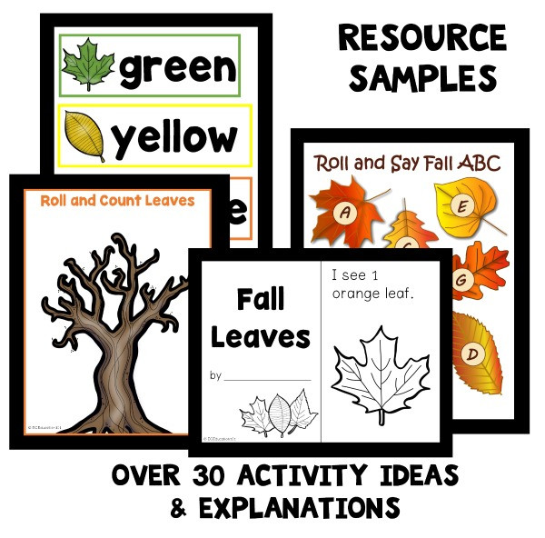 Fall Lesson Plans Fall Leaf theme Preschool Classroom Lesson Plans