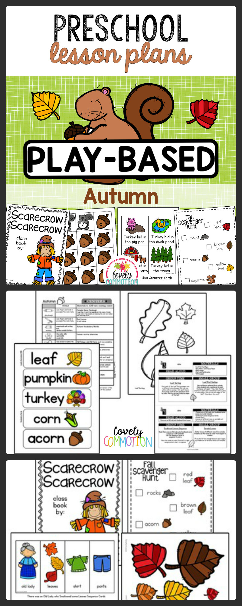 Fall Lesson Plans for Preschool Preschool Lesson Plan Autumn