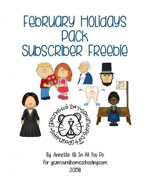 February Lesson Plans for toddlers Free February Holidays Printable Pack – Year Round