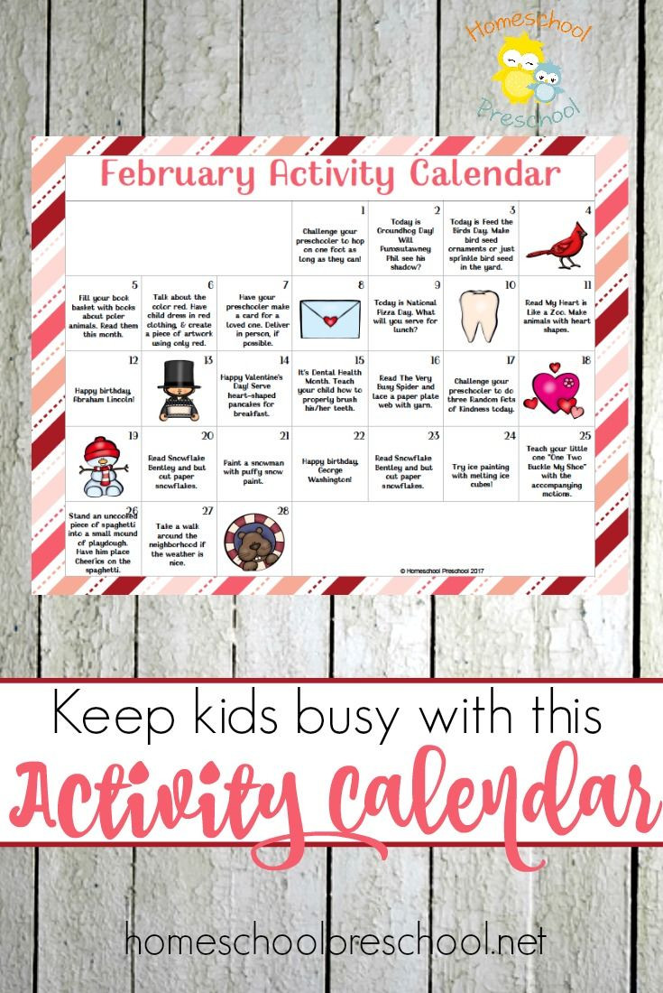 February Lesson Plans for toddlers the Ultimate February tot and Preschool Activity Calendar