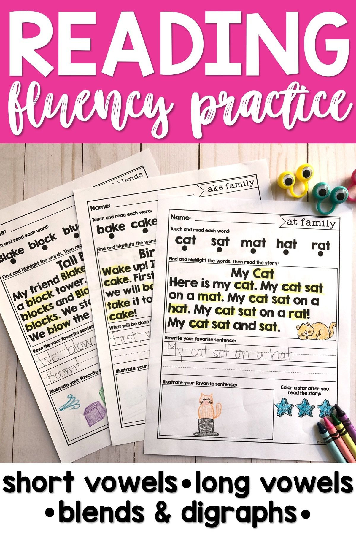 Fluency Lesson Plans Reading Fluency Passages Bundle