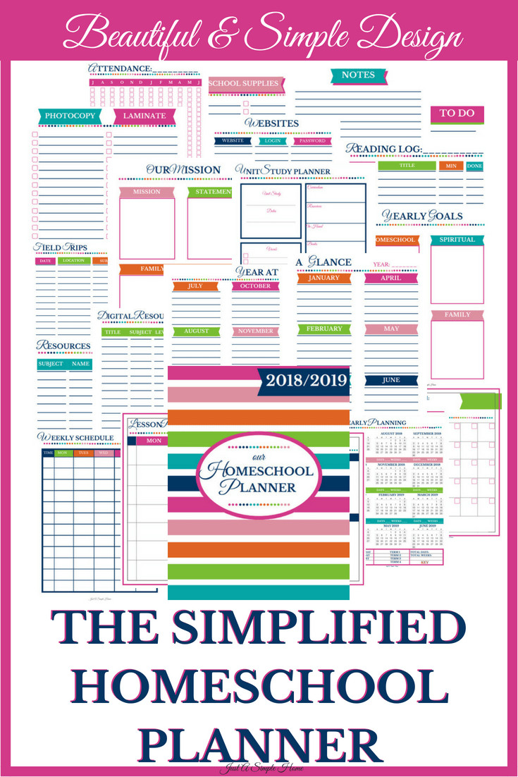 Free Homeschool Lesson Plans the Simplified Homeschool Planner Just A Simple Home