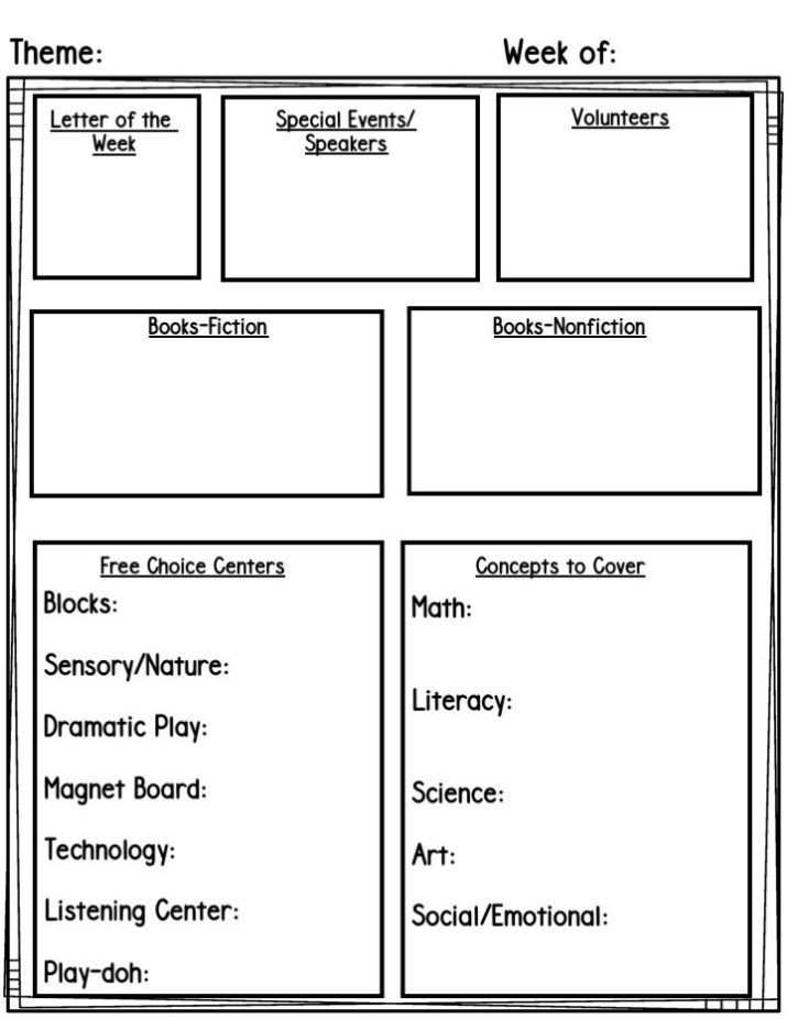 Free Kindergarten Lesson Plans Free Lesson Planning Templates &amp; Planning Calendar