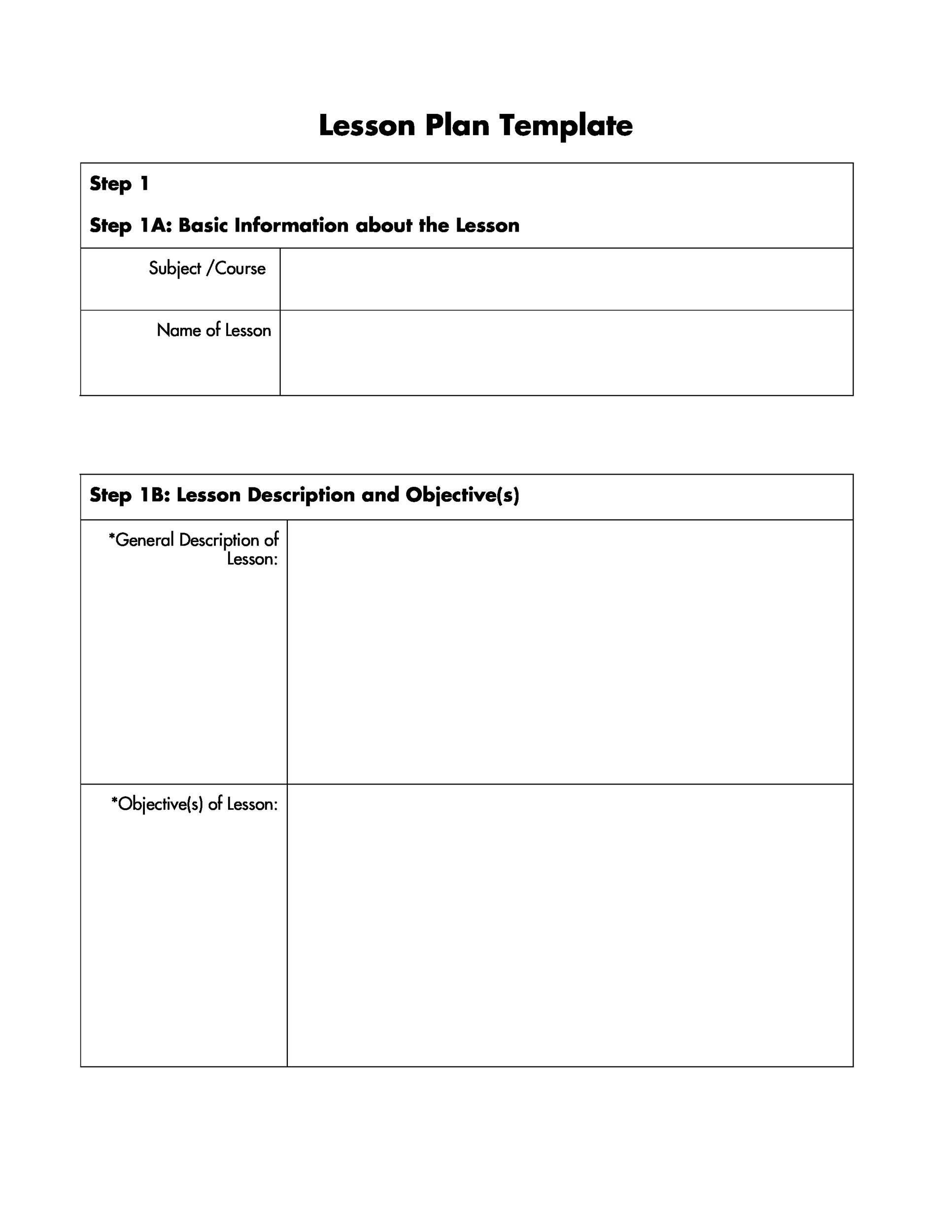 Free Online Lesson Planner 44 Free Lesson Plan Templates [ Mon Core Preschool Weekly]