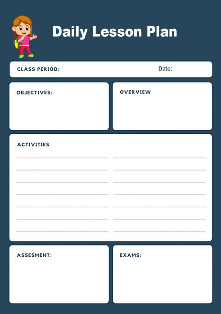 Free Online Lesson Planner Free Lesson Plan Templates Word Pdf format Download