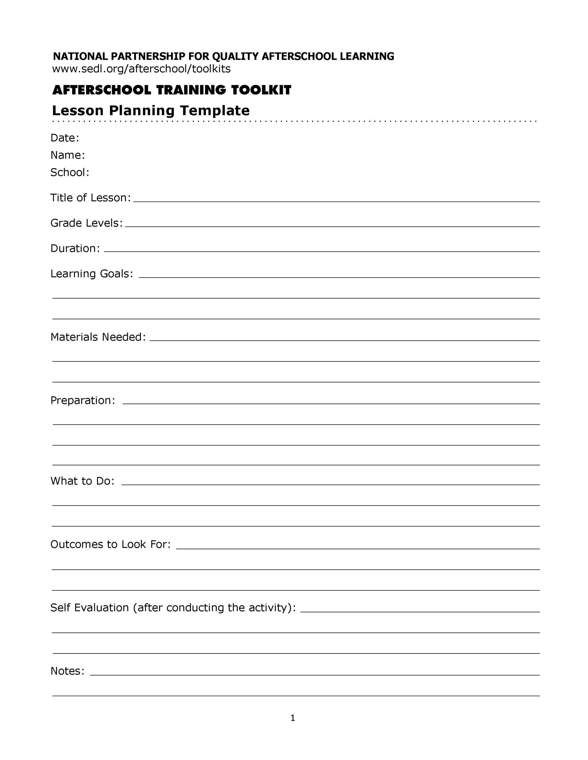 Free Printable Lesson Plans 44 Free Lesson Plan Templates [ Mon Core Preschool Weekly]