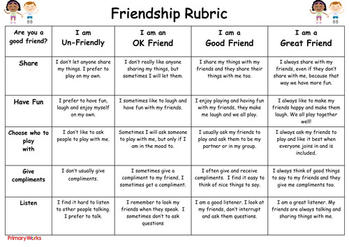 Friendship Lesson Plans Friendship Resources for Eyfs and Primary
