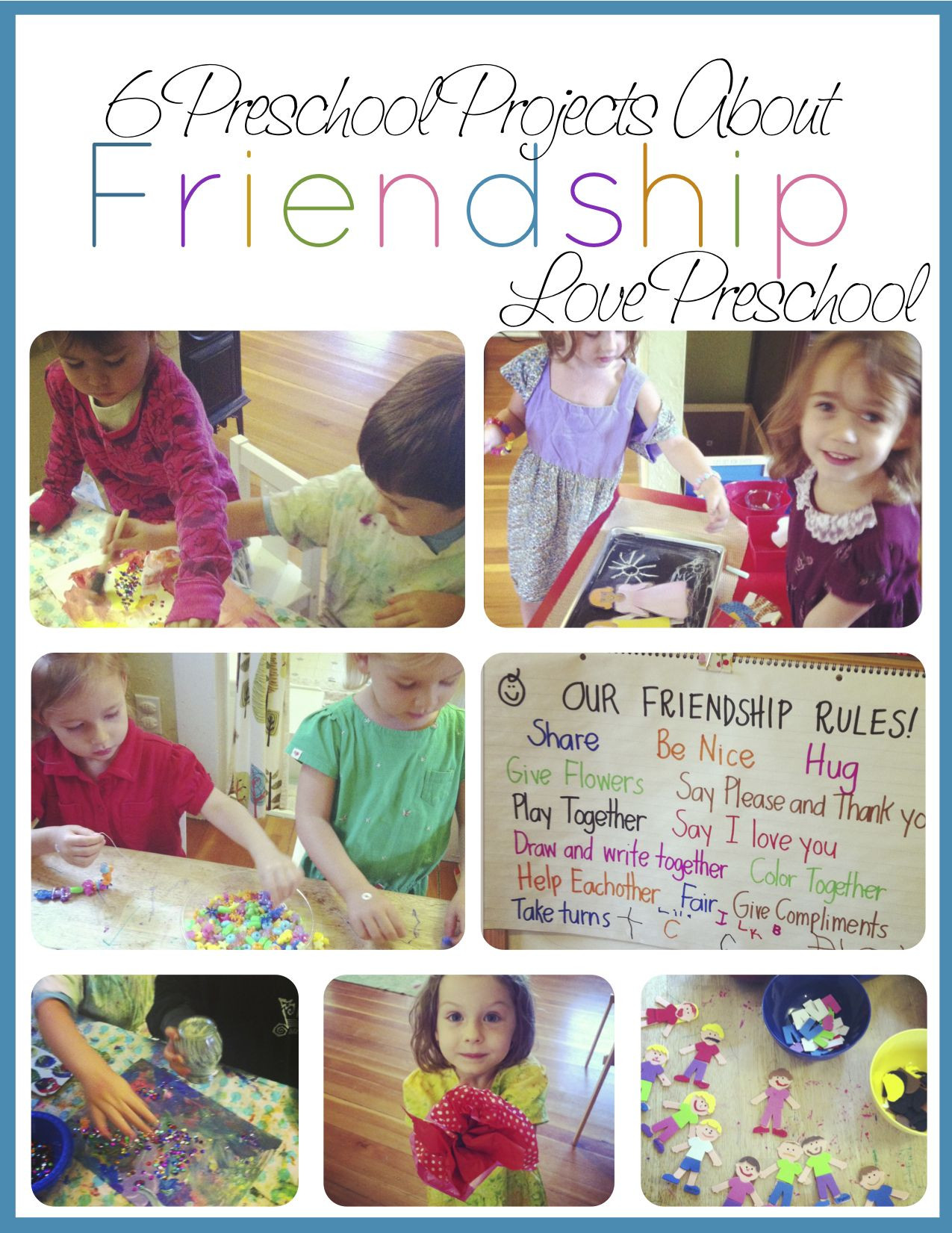 Friendship Lesson Plans Preschool Six Fun Friendship Projects