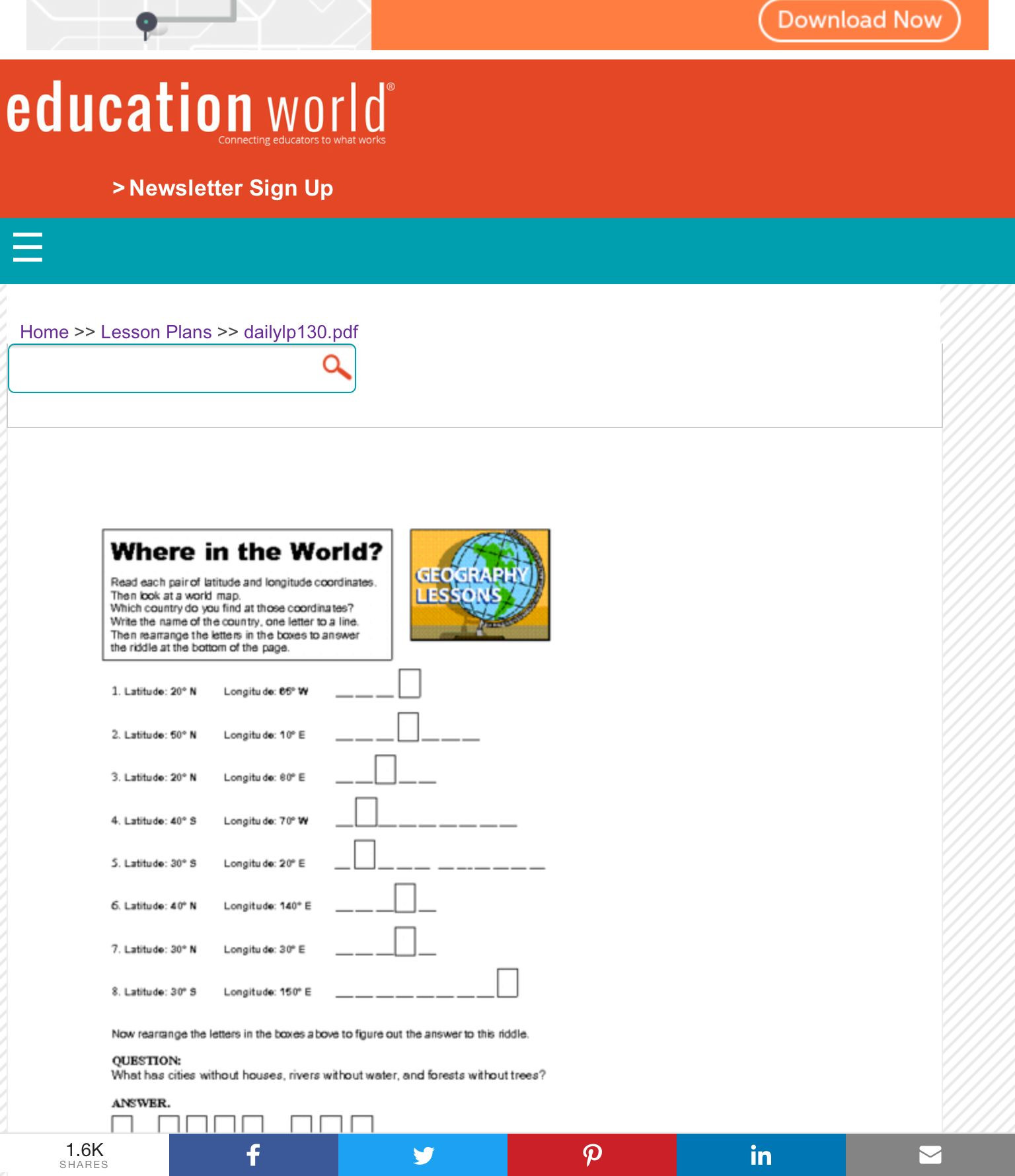 Geography Lesson Plan Pin by Janette Nielsen On Geography