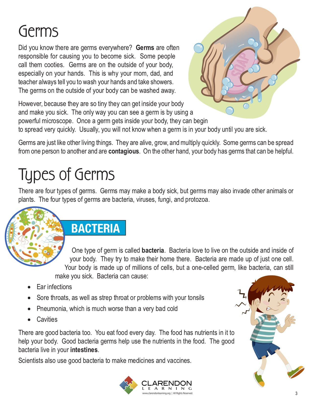 Germ Lesson Plans Germs Lesson Plan